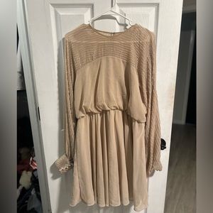 Size 12 asos embellished creams shift dress